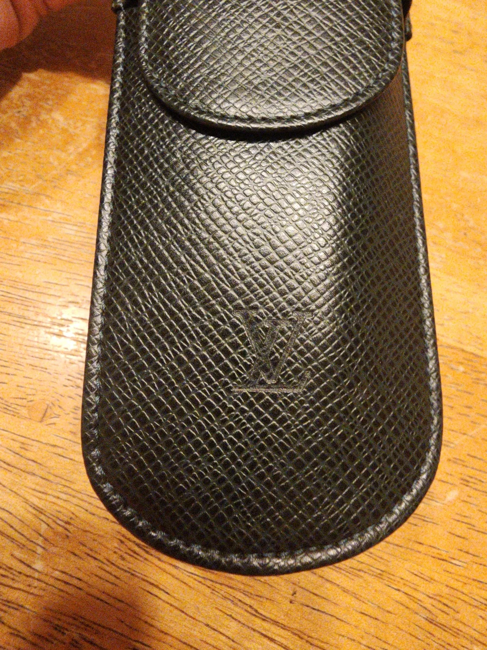 Louis Vuitton Taiga leather Étui Stylo pen case in Forest Green